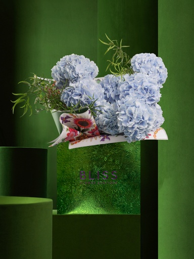 Shop blue hydrangea in bliss flower bouquet